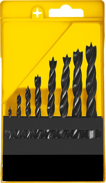 Набор сверл по дереву 3-10мм  8шт.