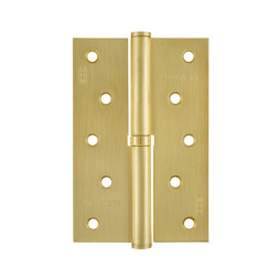 Петля сталь 750-5"-FНР-ЕСО (мат.латун.покр.)правая  (120*80*2,5)  "Нора-М"