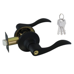 Защелка м/к (ключ/фикс.) ЗВ1-01 ISPARUS (черный)  НОРА-М