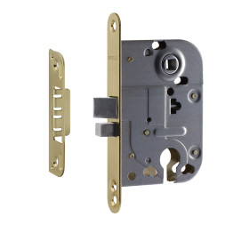 Корпус замка КЗВ-118 (латунь полир.)  "Нора-М"