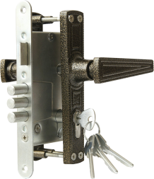 Замок врезной ЗЕНИТ ЗВ4-3.01 Р бронза