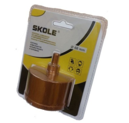 Коронка алмазная по керамограниту с центрирующим сверлом 32мм SKOLE