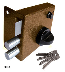 Замок накладной ОМЕГА ЗН3 золото