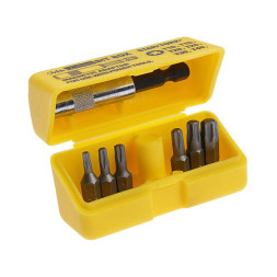 Набор насадок-бит Mr.Logo "CR-V" 7 предетов TORX (желтый) SD-801B-AT