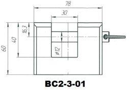 Замок навесной ЗЕНИТ ВС2-3-01