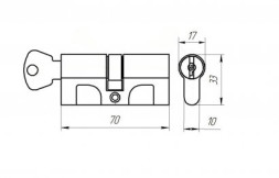 Механизм цилиндровый МЦ 1 ОМЕГА
