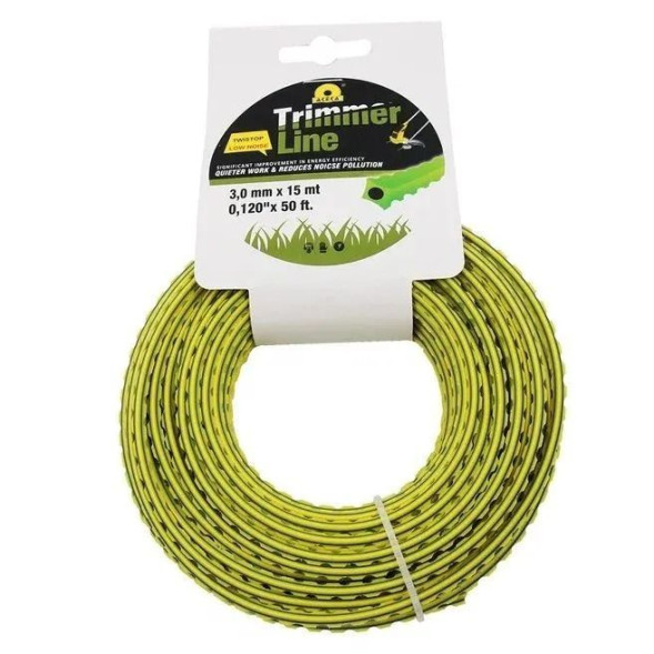 Леска для триммера квадрат зубч. 3,0мм/15м (35шт)