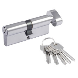 Цилиндр.мех-м ЛУВ-100 (хром) (50-50)  "Нора-М"