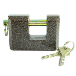 Замок навесной гаражный (амбарный)серый, 90мм