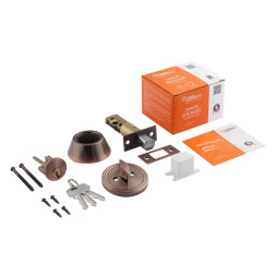 Замок врезной D1  (ст. медь) (кл./фикс.)  "Нора-М"