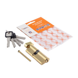 Цилиндр.мех-м ЛПУВ-90 (латунь) (50-40в)  "Нора-М"