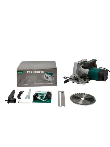 FCS 200 Пила циркулярная FCS 200  2000Вт, ф200мм 6000об/мин FAVOURITE