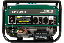 Генератор бензиновый PG 2800E  2,8 кВт, 7 л.с. электростартер FAVOURITE