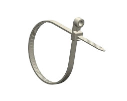 Хомут пластиковый 4,5х 220 бел. с отверстием (уп.100 шт.)TORK