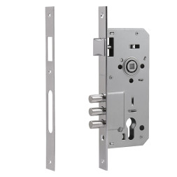 Корпус замка КЗВР-101 (85мм) 45мм (хром)  "Нора-М"