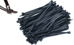 Хомут пластиковый многоразовый 5*200 черный APRO