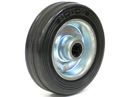 Колесо промышленное без кронштейна, резиновое. SIZE: 3,5" (85) Нагрузка 60кг. С 93