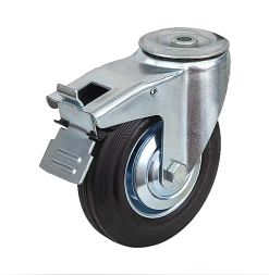 Колесо пром 125мм тормоз под болт М12 SCHB 55