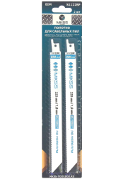 Полотно MKSS для сабельной пилы S1122BF по  металлу 225х19х0,92х1,8мм (8% cobalt) на блистере 2 поло