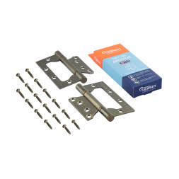 Петля накладная унив. 800-4" FНР-ЕСО СР (хром.покр.) без колп. (100*75*2,5)  "Нора-М"