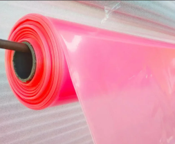 Плёнка п/э тепличная 3% (розовая) ГОСТ 150мкм п/рукав 6м (50 мп) 40 кг
