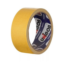 Клейкая лента двухсторонняя UNIBOB 38 мм х 5м (ткань)