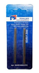 Ножи для электрорубанка №82 узкий*6мм*1,2мм (стальной)