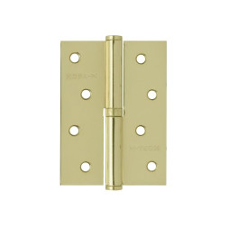 Петля сталь 750-4" (латун.покр.)правая (100*75*2,5) №2  "Нора-М"