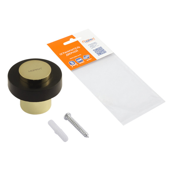 Ограничитель дверной 120 (ст. бронза)  "Нора-М"