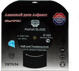 Диск алмазный "асфальт" 400*10*25,4 TORGWIN