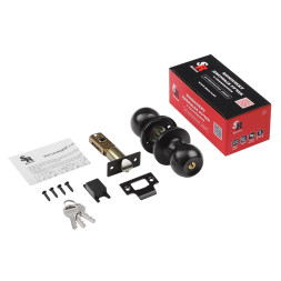 Защелка м/к (ключ/фикс.)ЗШ-01 (черный) ISPARUS НОРА-М