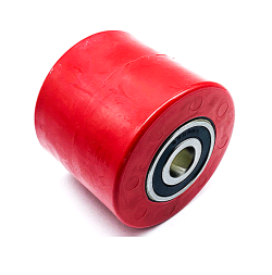 Ролик полиуретановый 70х60 для гидравлических тележек (РОХЛЕЙ) в сборе с подшипниками(шариковый 204)