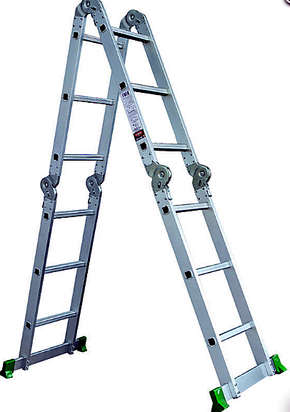 Лестница алюминиевая трансформер мультифункциональная 4*5 146/272/562, 16,2 кг (474)