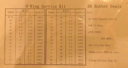 Набор сальников синий 382шт