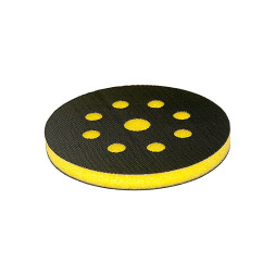 Подложка промежуточная 125мм Т10мм STANDARD на липучке, 8 отв, желтая жесткая ISISTEM  H Yellow
