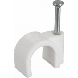 Скоба кабельная круглая  5мм (уп.-100шт)