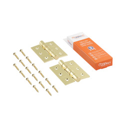 Петля унив.сталь 3"-2ВВ FНР СР (хром.покр.) без кол. (75*63*2,5)  №2 "Нора-М"