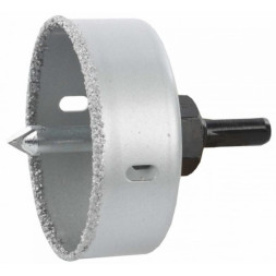 Коронка  вольфрамовая  по стеклу и кафелю 55мм СТРОНГ