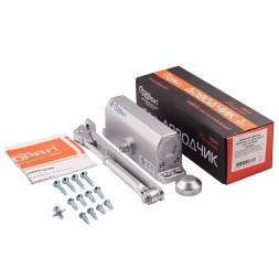 Доводчик №3S мал. (до 80кг) (сереб) морозостойкий "Нора-М"