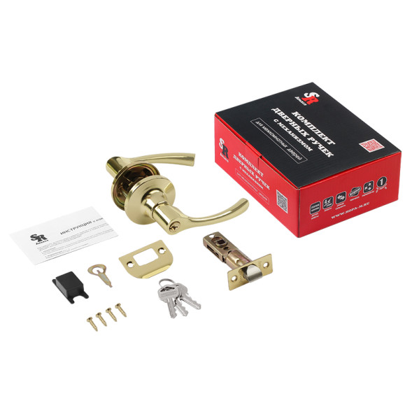 Защелка м/к (ключ/фикс.) ТТ1-01 (зол.) ISPARUS НОРА-М