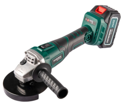 Угловая шлифовальная машина аккумуляторная 21В, 2/4Ач, бесщет. OBS 21 FG 125C FAVOURITE