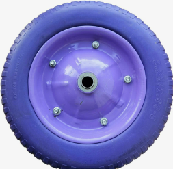 Колесо для тачки пенополиуретановое (350*70*12мм),PU 3,25/3,00*80 D 12