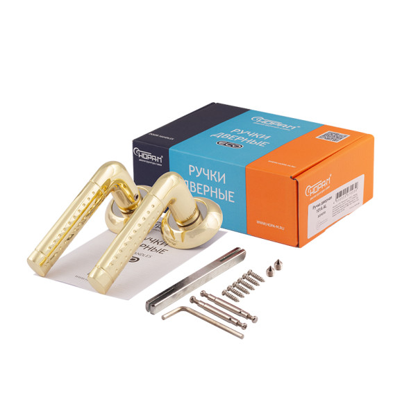 Ручка дверная AL 101А AL ст.бронза "Нора-М"