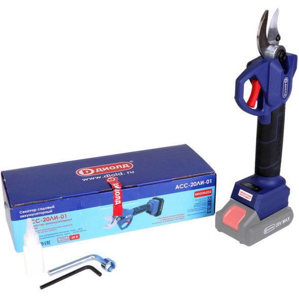 Секатор садовый аккумуляторный (АСС-20ЛИ-01) "ДИОЛД" без акб