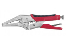 Зажим ручной с фиксатором  YATO 220мм удлиненные губки (сталь CrV 40HRC 45-50)пластиковые ручки)