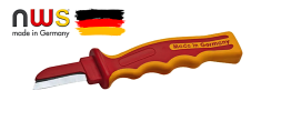 Нож для снятия изоляции VDE 1000В 50х205 мм NWS, рукоятка SoftGripp (503 2К)