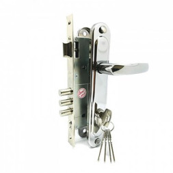 Замок врезной ЗЕНИТ ЗВ4-85.3-02 хром