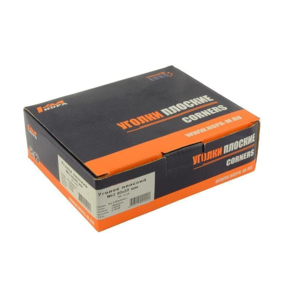 Уголок плоск. №2 80х80 (цинк) (круг.)  "Нора-М"