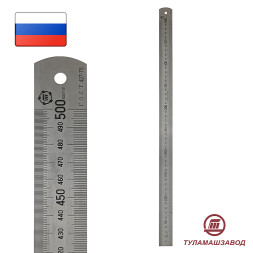 Линейка измерительная метал. 500х30 ТМ