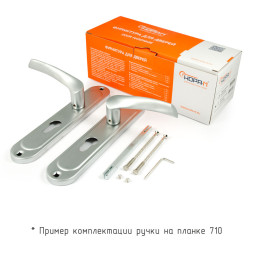 Ручка двер. на планке 710-55мм (хром) "Нора-М"